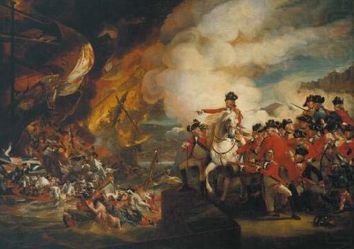 John Singleton Copley The Defeat of the Floating Batteries at Gibraltar china oil painting image